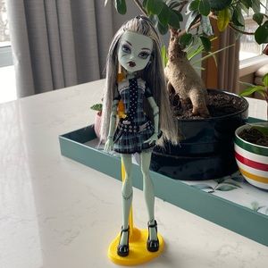 Original Monster High Frankie Doll with Stand